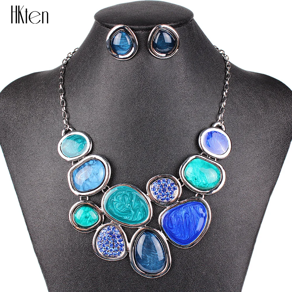 Женский комплект свадебных украшений MS17081 Свадебный с ожерельем красного