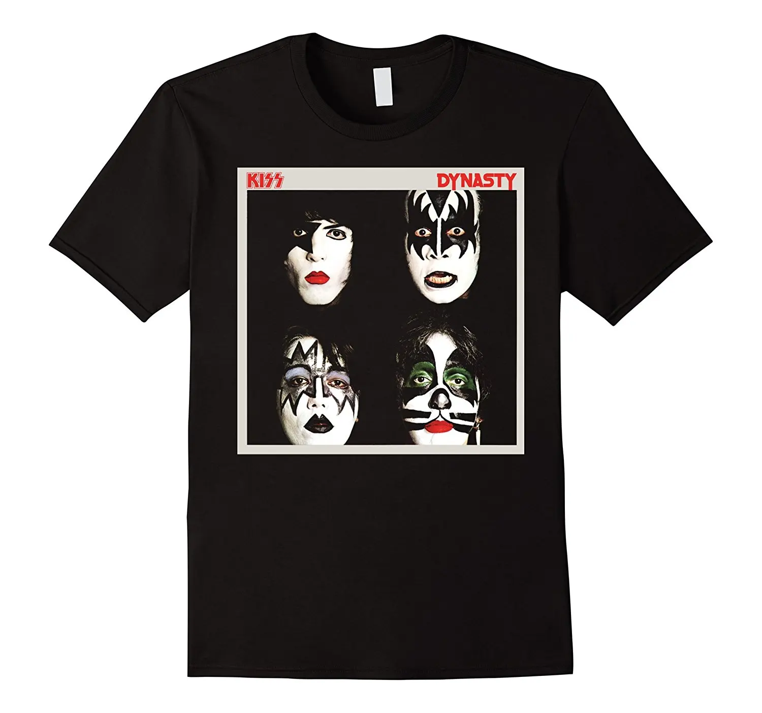 KISS 1979 футболка династии с коротким рукавом скидка 100% хлопок футболки мужская