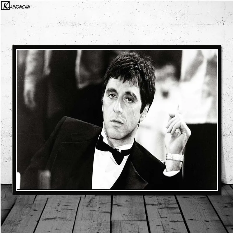 014 AL PACINO постер со шрамом, гангстер, Крестный отец, постеры и печать на холсте, настенная живопись, картина для гостиной, домашний декор - Цвет: 014
