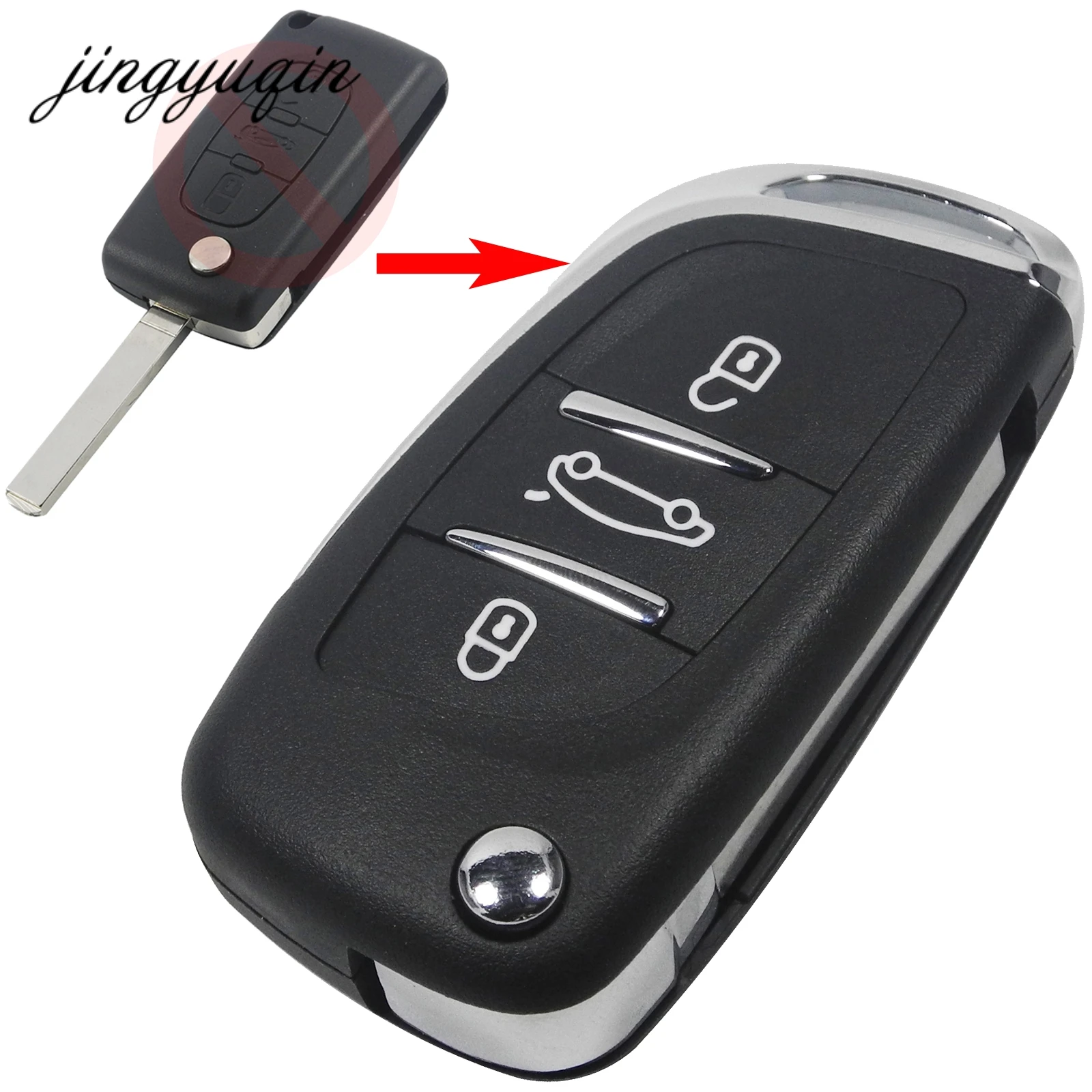 Jingyuqin 5 шт./лот HU83/VA2 лезвие для CITROEN C2 C3 C4 C5 C6 Picasso XSARA GRAND модифицированный 3
