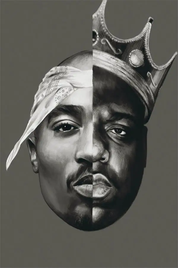 Оригинальная матерчатая настенные украшения B.I.G и Тупак плакат 2pac наклейки на