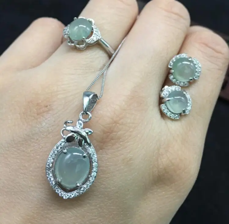 Сердце лодки Изумрудное ювелирное изделие живое натуральное нефрит товары бай