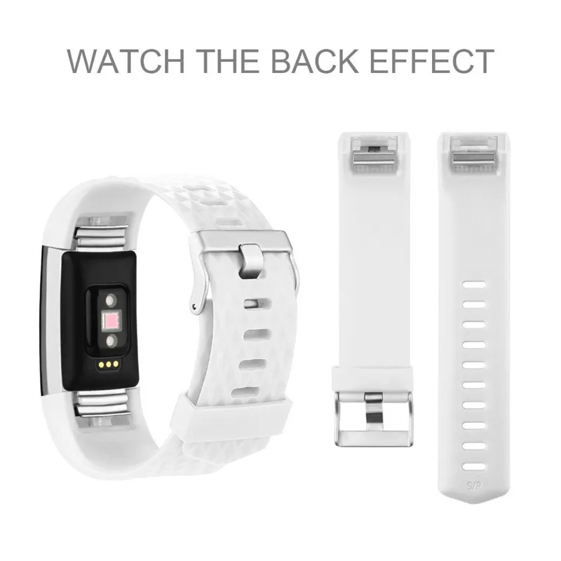 Мягкие регулируемые сменные полосы для Fitbit Charge 2 шаблон ТПУ Браслет Смарт-браслет аксессуары фитнес-часы полосы