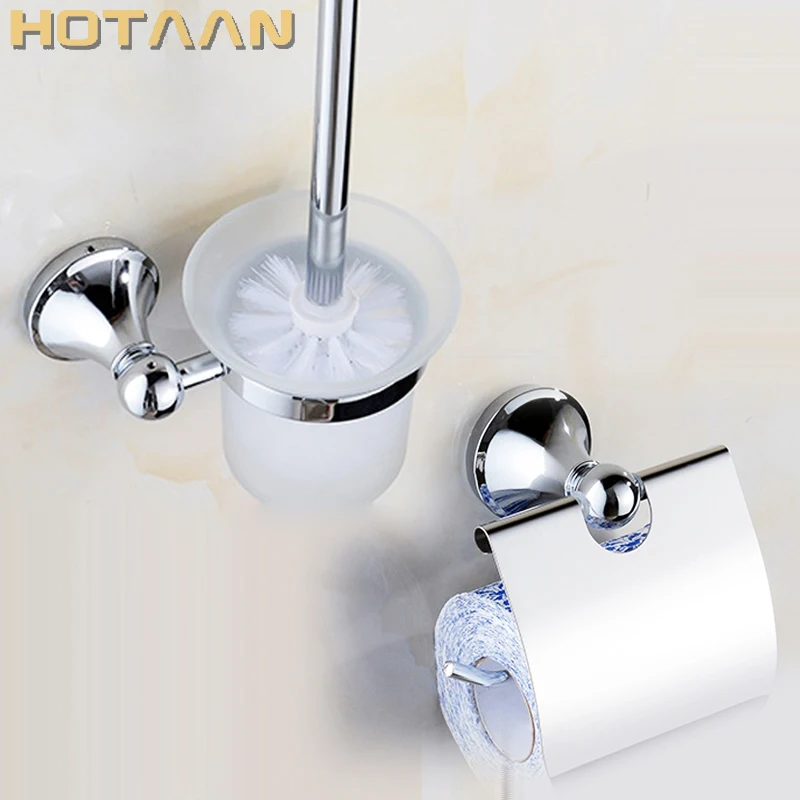 

Free shipping,Stainless Steel Bathroom Accessories Set,Paper Holder,toilet brush holder,bathroom sets,YT-10600-2