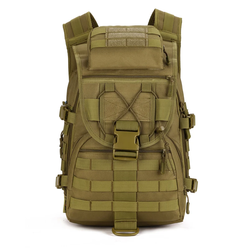 khaki 45L большой емкости мужские армейские тактические рюкзаки военные штурмовые Сумки Открытый Molle пакет для треккинга кемпинга охоты сумка - Цвет: khaki