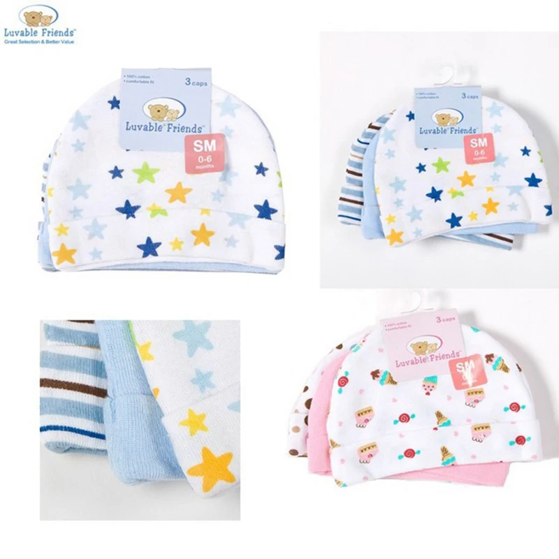 3PCS / LOT Детские шапки Дети Hat Девушки Парни шляпы Симпатичные цветочные