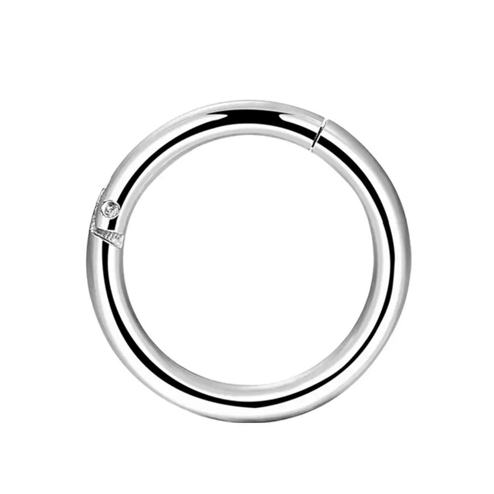 10mm pc Тело панк 16g шарнирные сегментные кольца 316L хирургическая сталь для носа и губ обруч Пирсинг для носовой перегородки Tragus Daith серьги для ушного хряща пирсинг - Окраска металла: 10mm pc