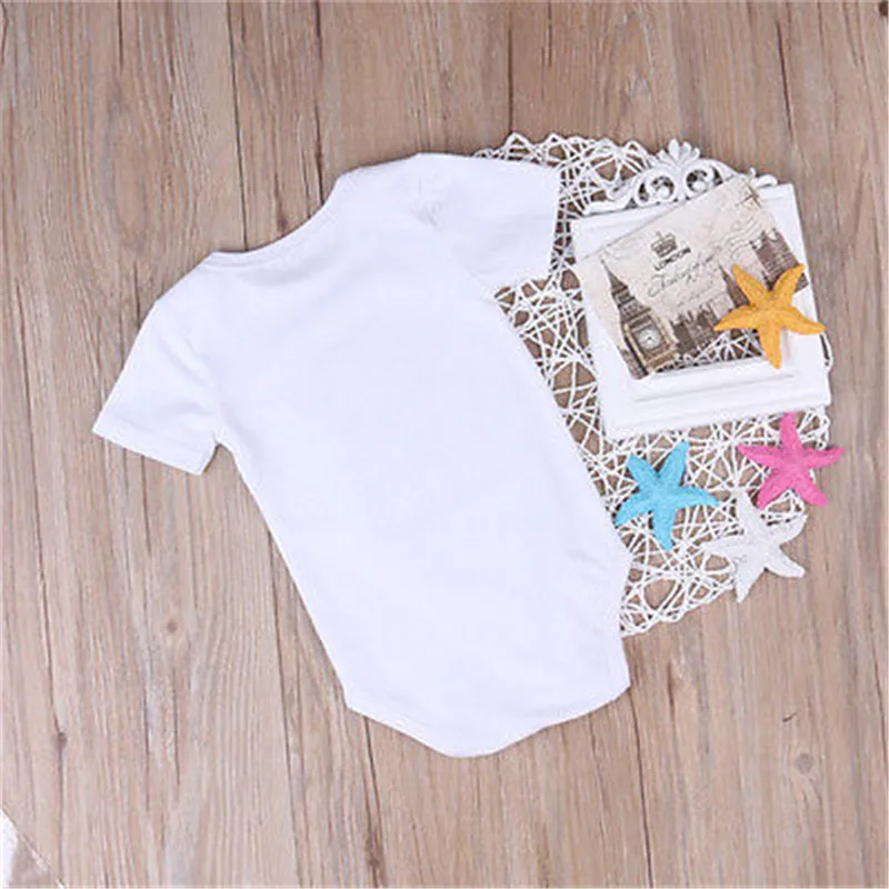 Newborn Infant Baby Boys Girls Romper Cotton Casual Letter Print Short Sleeve Jumpsuit Outfits Sunsuit Clothes | Детская одежда и
