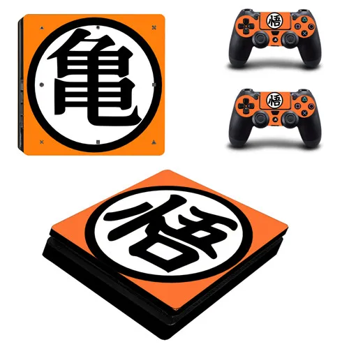 YSP4S-0319 Аниме Dragon Ball Z Goku PS4 тонкая кожа Стикеры для sony Игровые приставки 4 консоль и контроллеры наклейка PS4 тонкий Стикеры винил - Цвет: YSP4S-0319