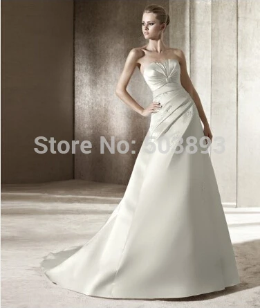 Free shipping lace-up crystal wedding dress 2014 dresses bridal bride gowns vestido de noiva curto h | Свадьбы и торжества