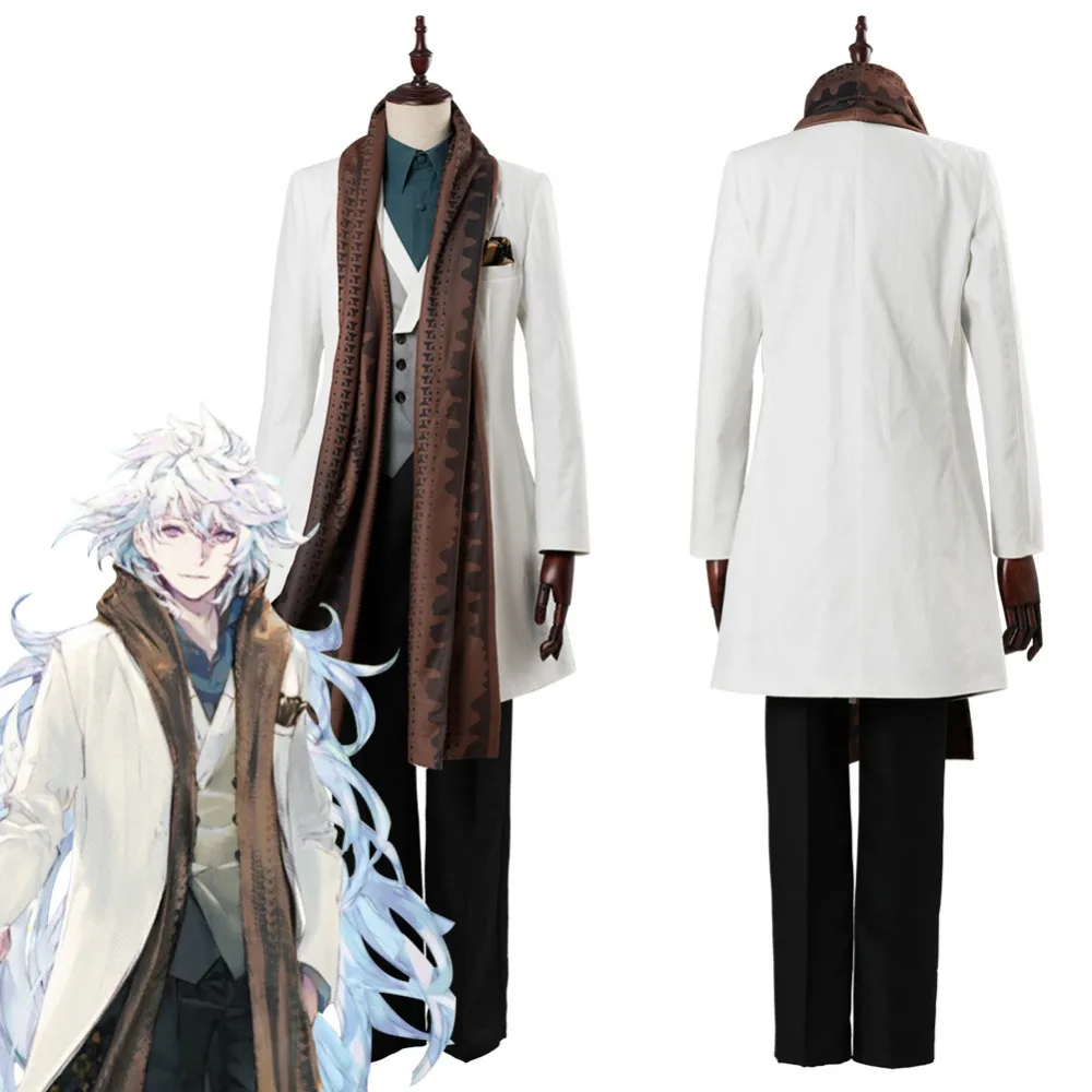 Fate Grand Order Merlin костюм для косплея FGO наряд на третью годовщину Мужская видеоигра