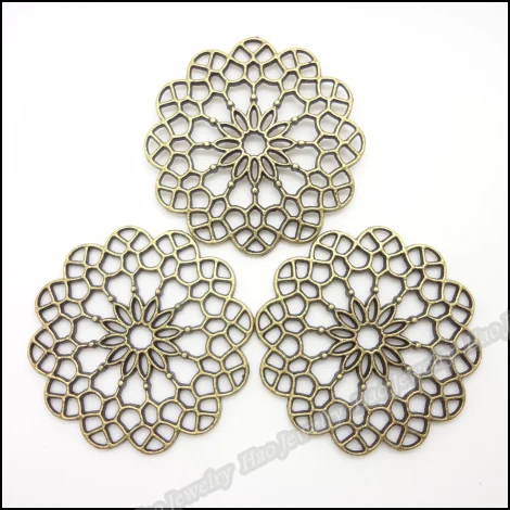 Винтажные Подвески 20 шт. подвеска в виде цветка античная бронза подходит для