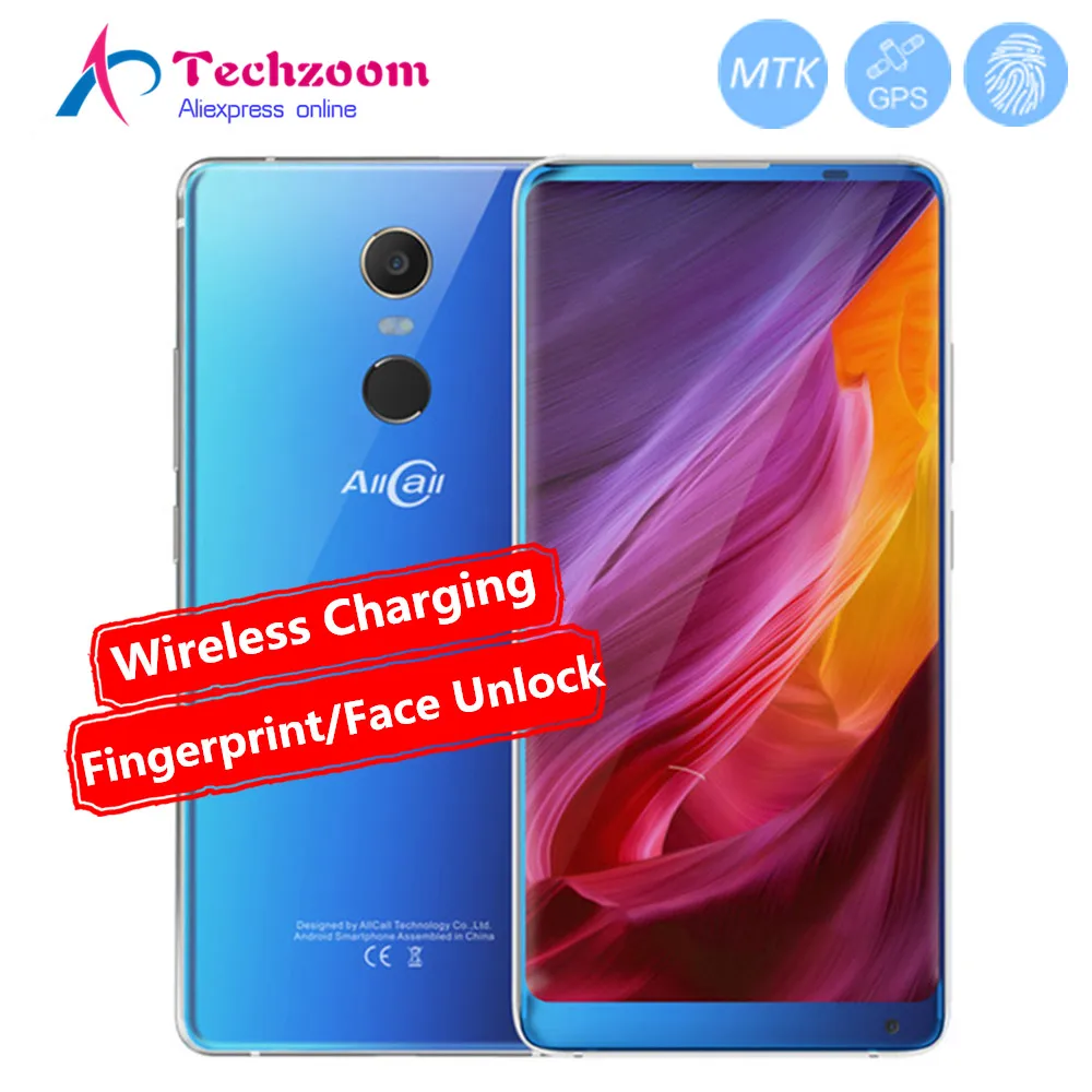 Allcall MIX 2 Беспроводной зарядки 5 99 дюймов смартфон 6 ГБ + 64 Helio P23 Octa Core Android 7 1 3500 мАч