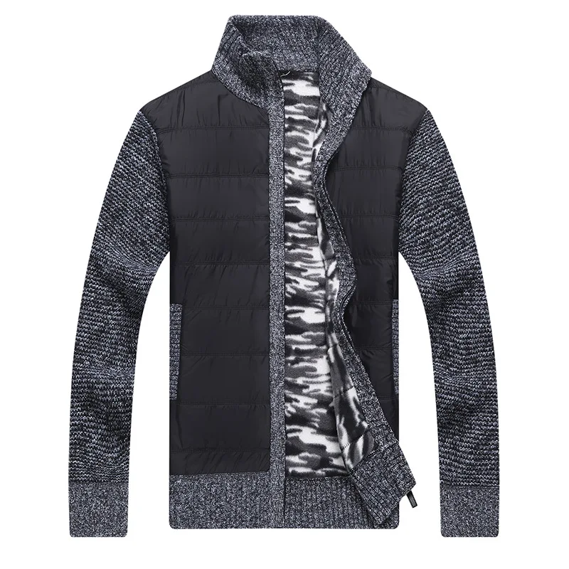 Новинка 2019 плотный модный брендовый свитер для мужчин кардиган облегающие