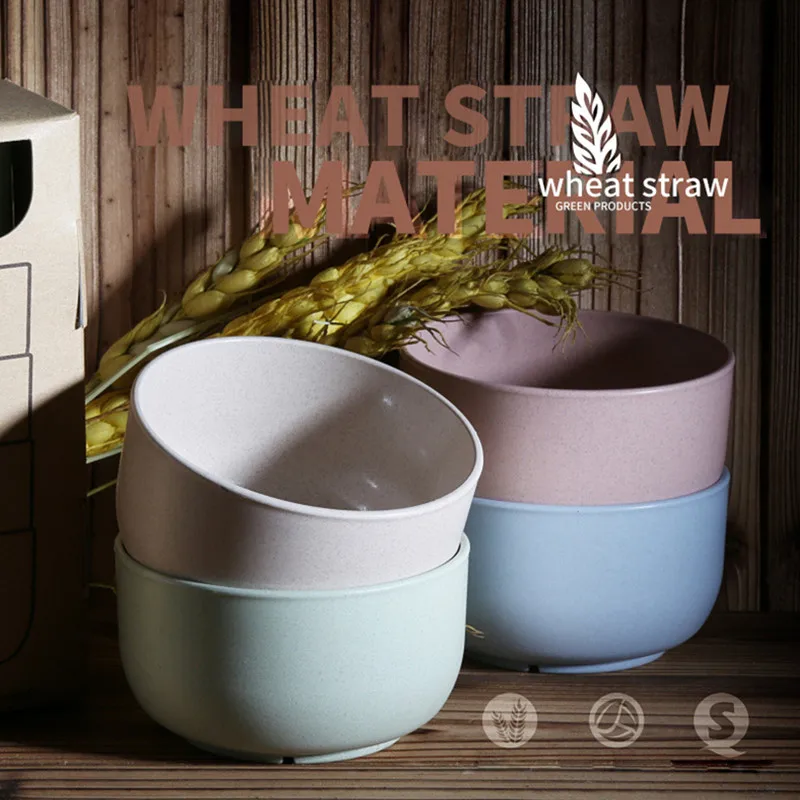 Новинка высокое качество 2 комплекта чаши пшеничная соломенная домашняя лапша