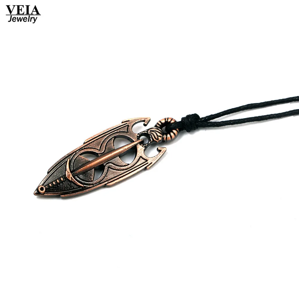 2017 массивное ожерелье для игры с надписью The Elder Scrolls V Skyrim OL Amulet металлический