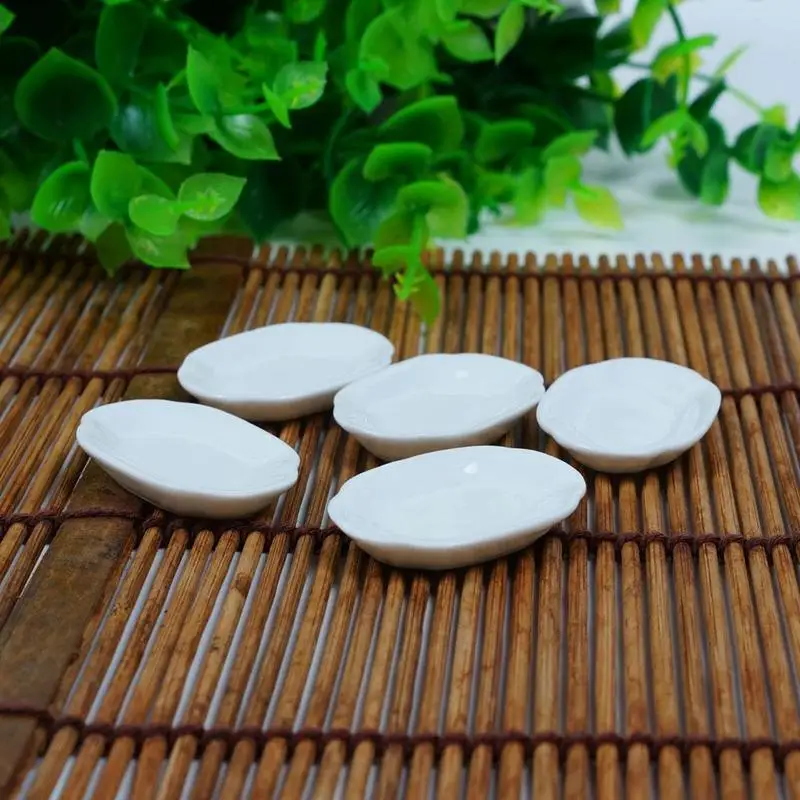 5 шт. Dongzhur милые мини белые тарелки для Diy кукольный домик 1:12 милый кукольный домик миниатюрное фарфоровое украшение игрушки аксессуары