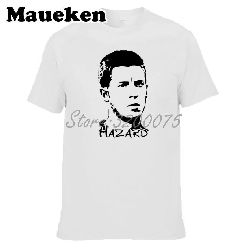 Мужская футболка Челси Eden Hazard 10 Fun с изображением гитары футболки из 100% хлопка