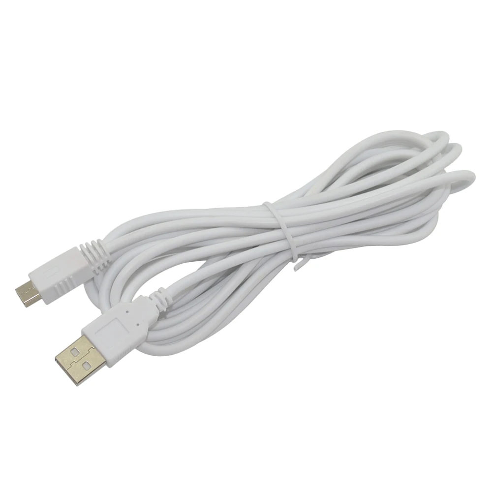 100 шт. 3 м 100% новый высококачественный белый USB кабель для зарядки и передачи