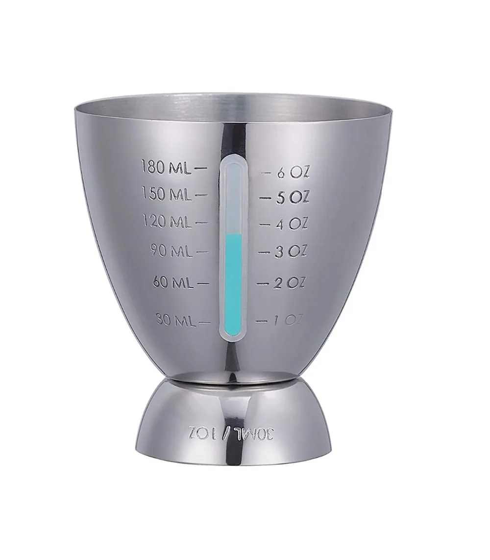 Измеренный двойной 1-6 oz мерный джиггерс коктейль бар Джиггер из нержавеющей стали