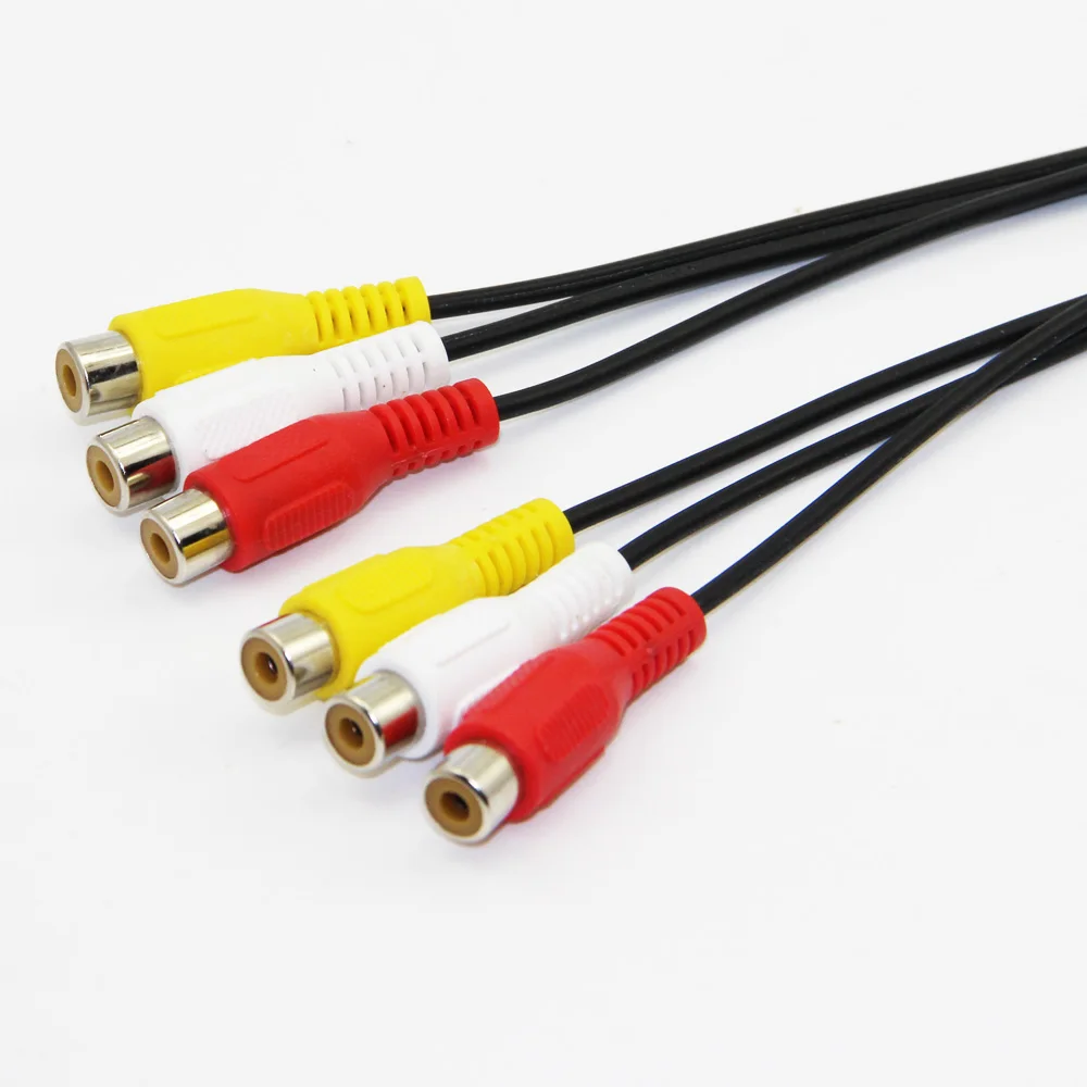 Разветвитель аудио и видео Bochara 3RCA мама на 2x3RCA Мама Удлинительный кабель длиной 20