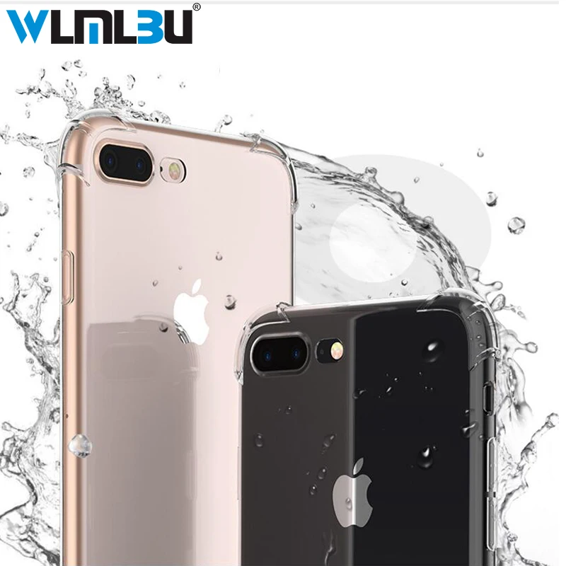 Силиконовый прозрачный чехол из термопластичного полиуретана для iPhone 5S 5SE 7 plus 6s