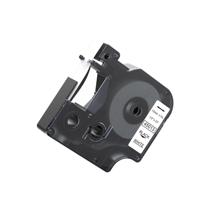 1 шт. для DYMO D1 45013 d145013 лента этикеток черная на белом 12 мм * 7 м совместимая с