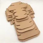 Коробка из крафт-бумаги для украшений, свадьбы, конфет, торта, мыла ручной работы, 20 штук, 7 размеров