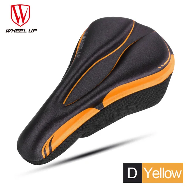 yuedong yellow Колесо вверх для велосипеда из силикона переднее седло Крышка MTB Горная дорога велосипед мягкий удобный гель колодки подушка крышка Седло части велосипеда - Цвет: yuedong yellow