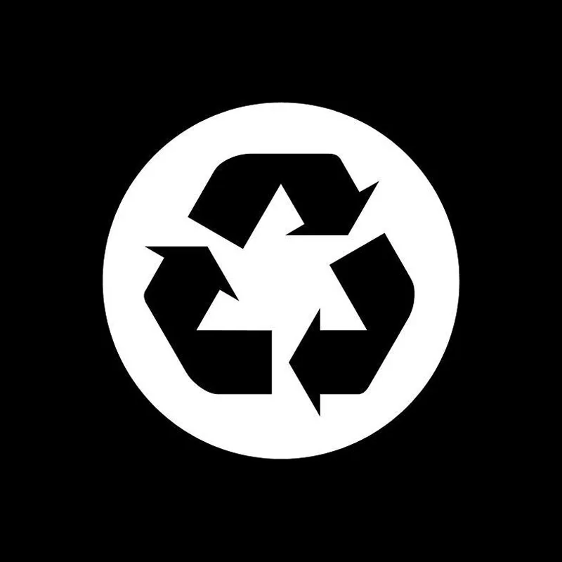 9 5*9 5 см символы переработки персонализированные автомобильные наклейки