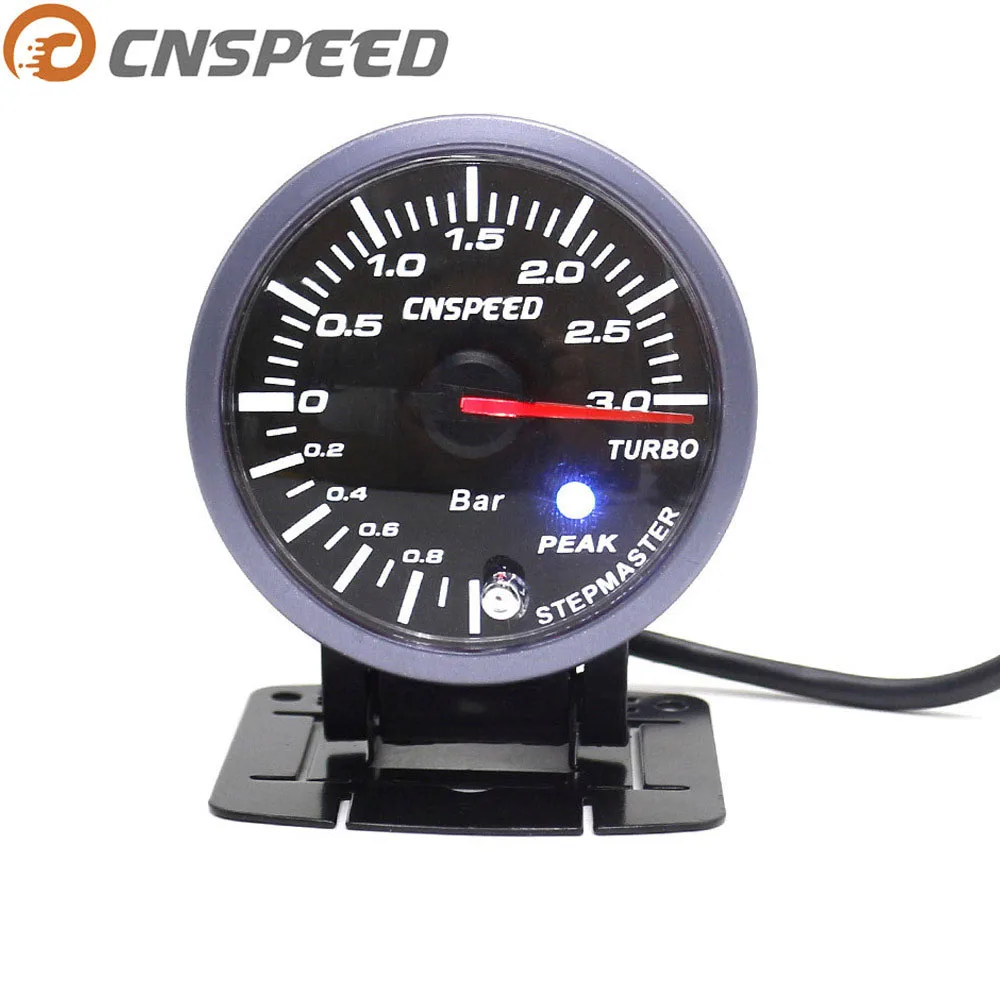CNSPEED 3 бар 60 мм 2,5 ''Boost турбоманометр белый и янтарный светильник двойной светодиодный дисплей с пиПредупреждение YC101410