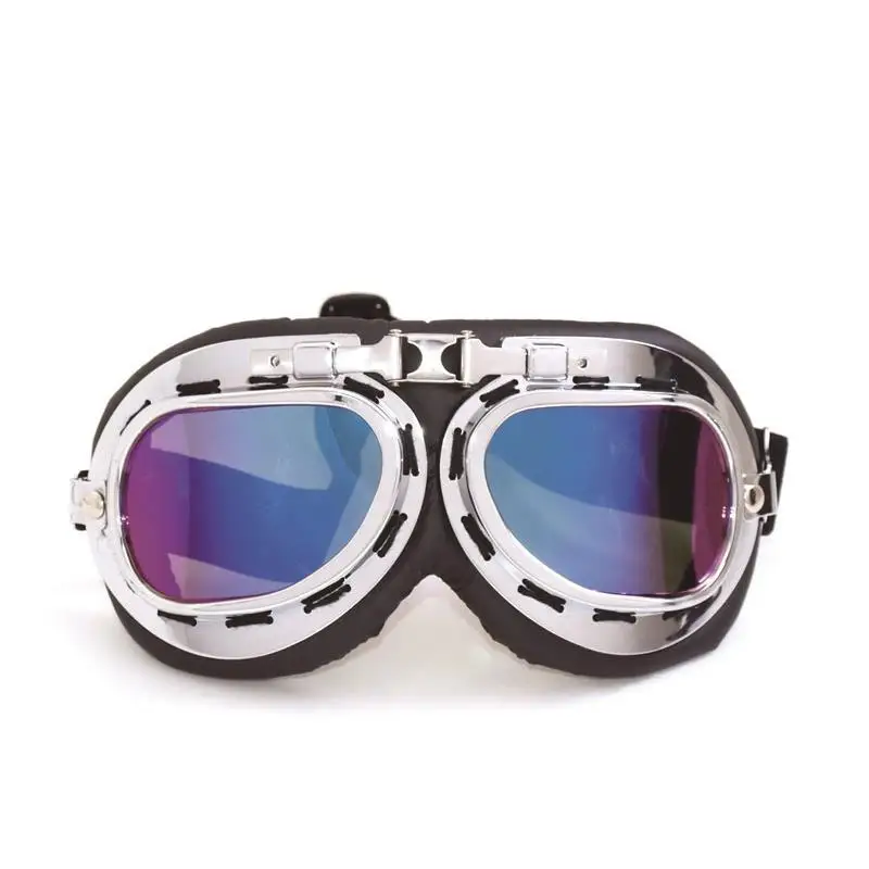 Мотоциклетные очки в стиле ретро кожаные авиаторы для мотоцикла шлем |