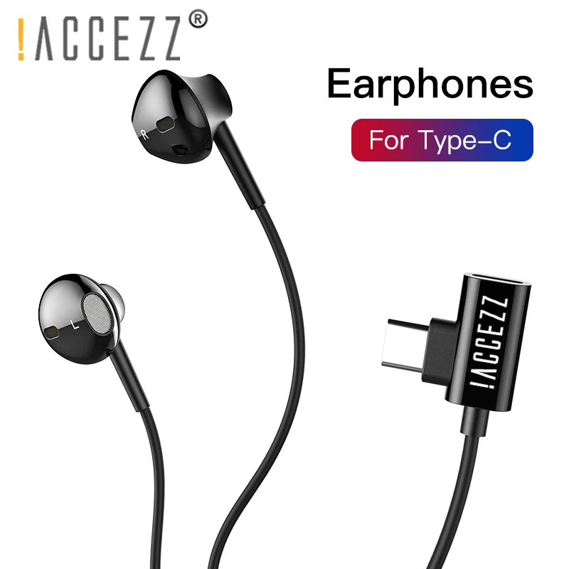 ! ACCEZZ usb type C наушники проводные с магнитной для Xiaomi Max 2 Mi6 huawei mate 10 samsung S9
