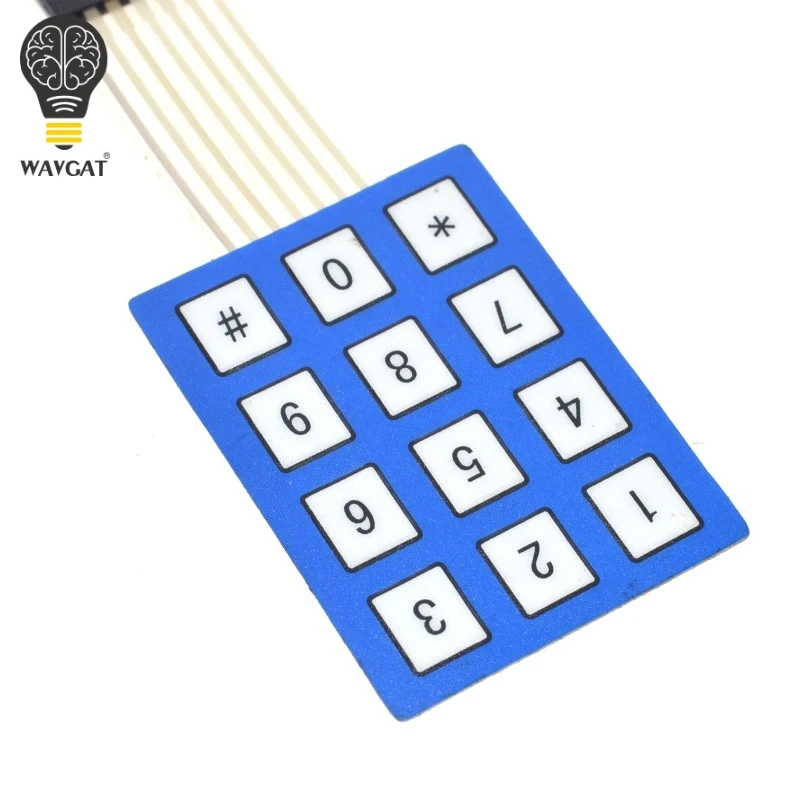 Матричный массив 3x4 мембранная переключатель клавиатура 12 клавиш 4*3 4X3 3*4 клавиши