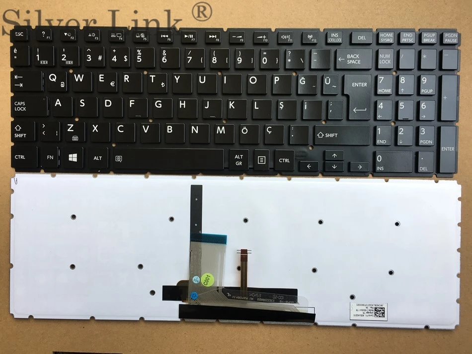 TR Турецкая клавиатура с подсветкой для Toshiba Satellite S55T B5271SM B5273NR B5282 S55B T S55 B S55D