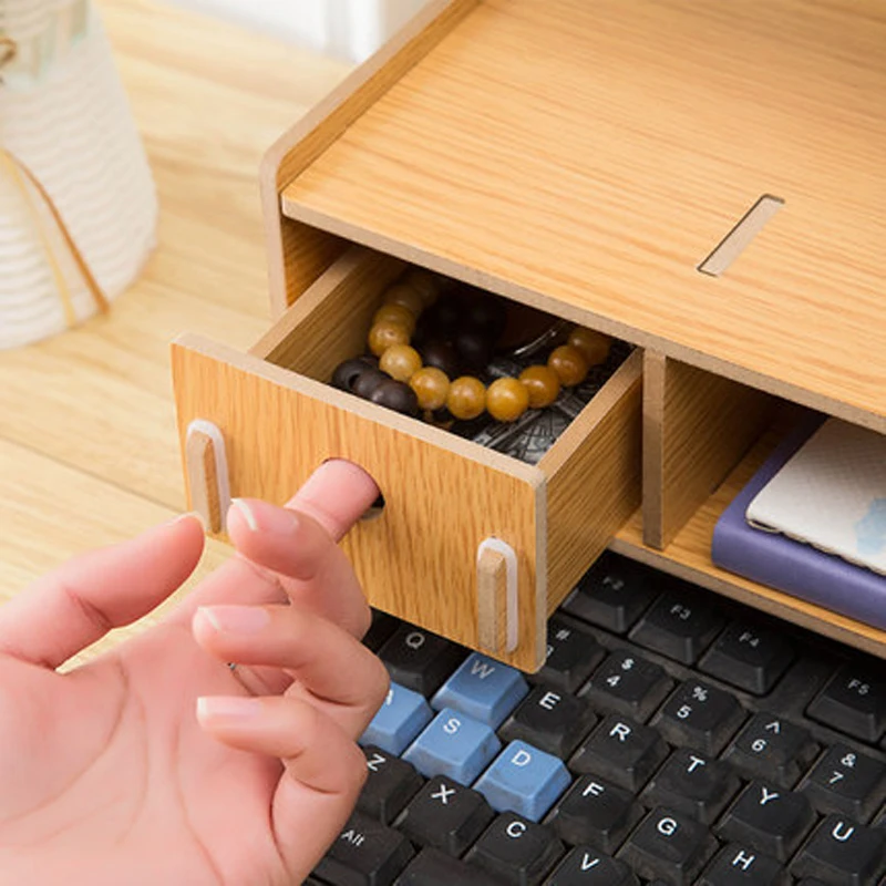 Монитора компьютера увеличивает офисного ЖК-дисплей дисплей поднять полки ящик