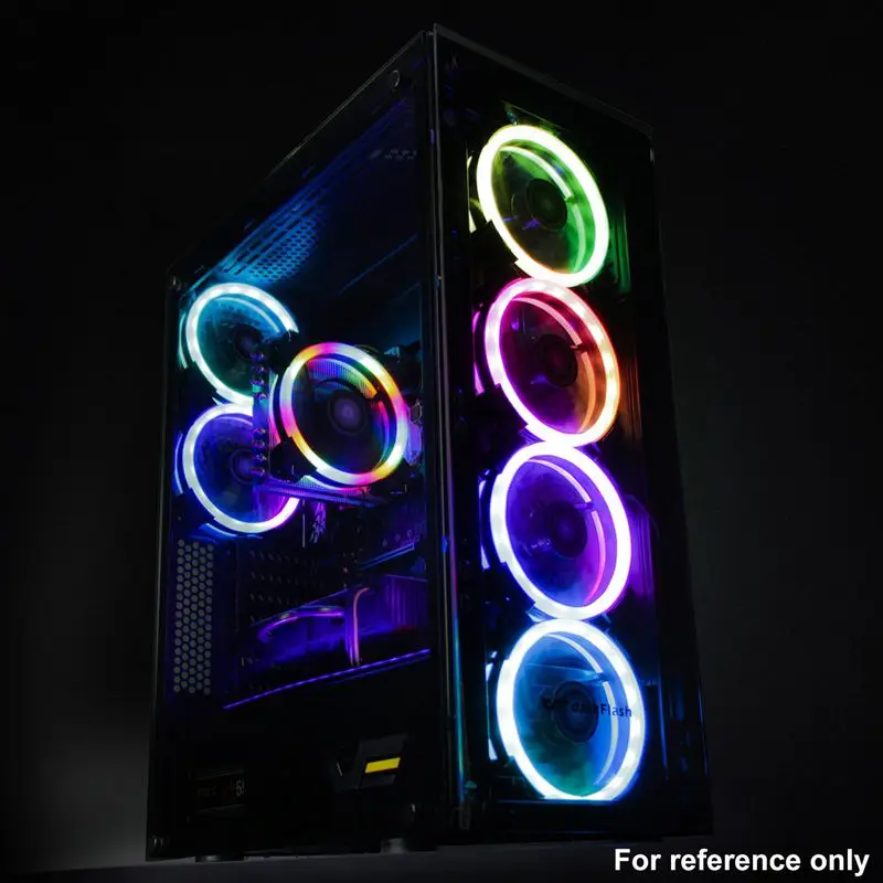 Игровой чехол darkFlash Phantom черный ATX Mid Tower настольный компьютер игровой корпус с 6 шт