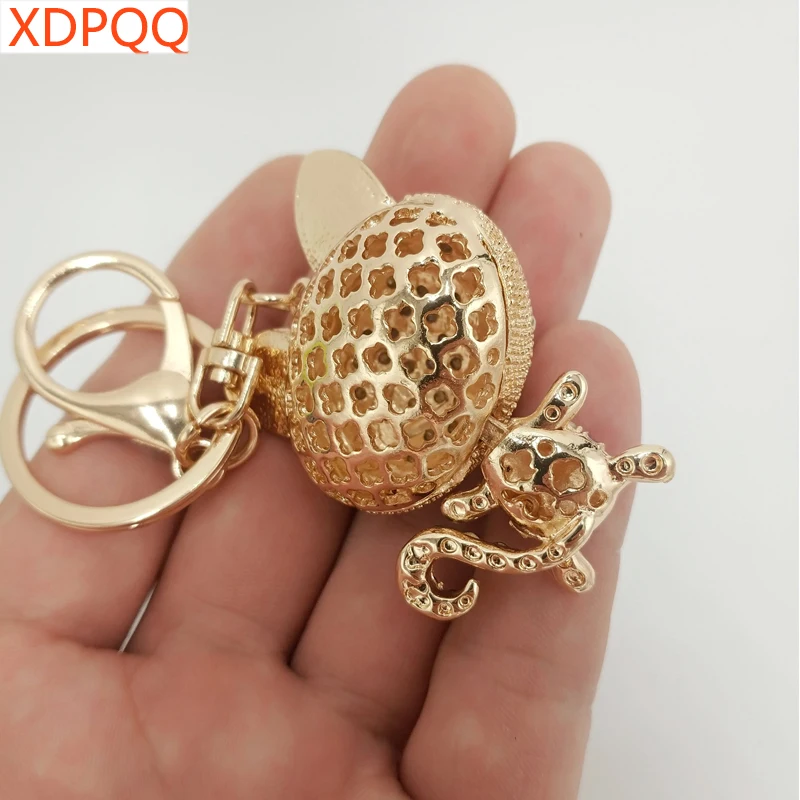 XDPQQ, Модный Ювелирный брелок, украшение автомобиля, подвеска, сумка, подвеска, популярные ювелирные изделия, женские Стразы, новинка, брелок для ключей в виде кошки