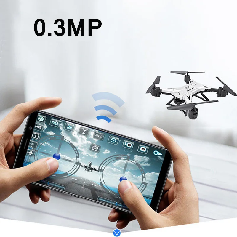 Серый Радиоуправляемый вертолет Дрон с камерой HD 1080P wifi FPV селфи Дрон Профессиональный складной Квадрокоптер 20 минут Срок службы батареи - Цвет: Серый