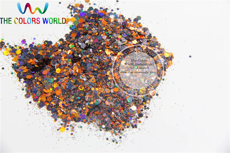 Хэллоуин блеск 6 микс голографические цвета шестигранные формы spangles для дизайна