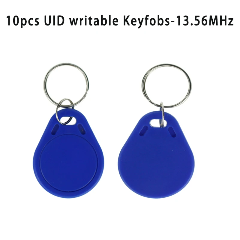 10pcs UID keys Чтение и запись UID сменный NFC тег брелок Token T5577/EM4305 перезаписываемый 125 кГц/13,56 МГц RFID записываемый ключ доступа копия карты - Цвет: 10pcs UID keys
