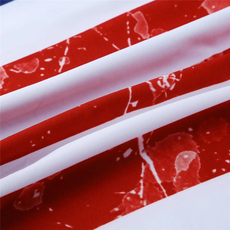 Женская рубашка женская футболка с коротким рукавом патриотические полосы