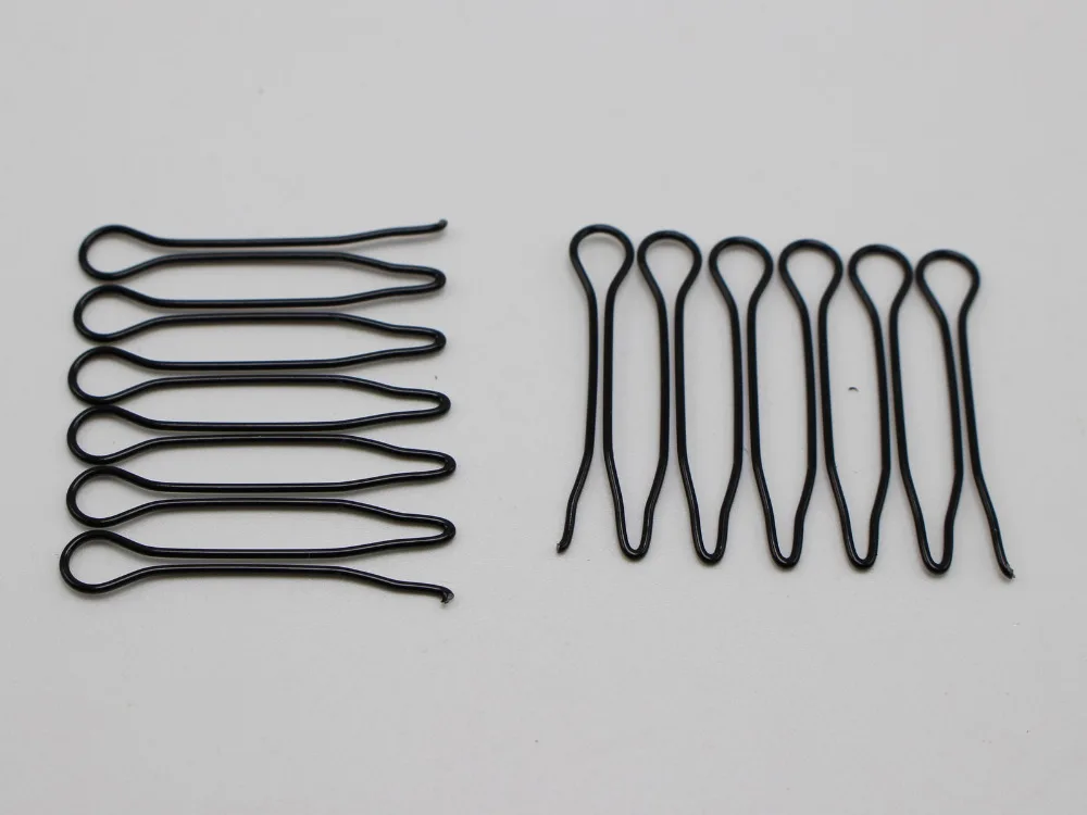 20 шт. черная бахрома невидимая заколка для волос повязка на голову пин-ап 3 см |