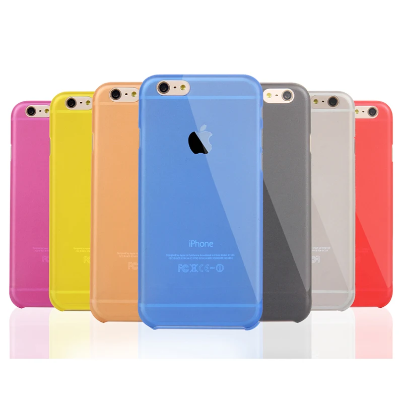 10 видов цветов ультра тонкий матовый чехол для телефона iPhone 6 6s 5 5S Прозрачная