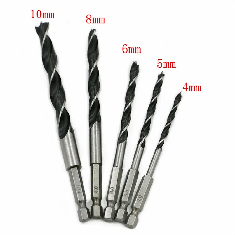 Сверло с шестигранным хвостовиком 5 шт. 6 35 мм 1/4 дюйма 4 8 10 мм|drill bit|hexagonal shank drill