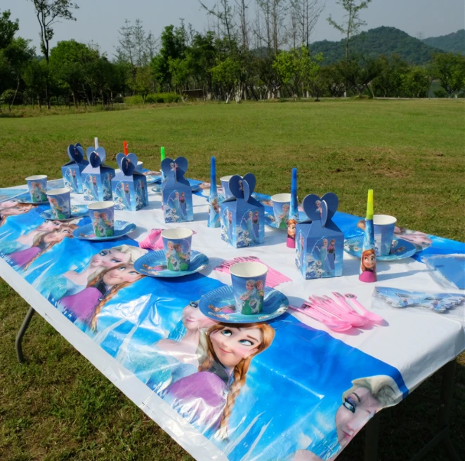 Холодное сердце Эльза Анна первый день рождения детская вечеринка для маленьких