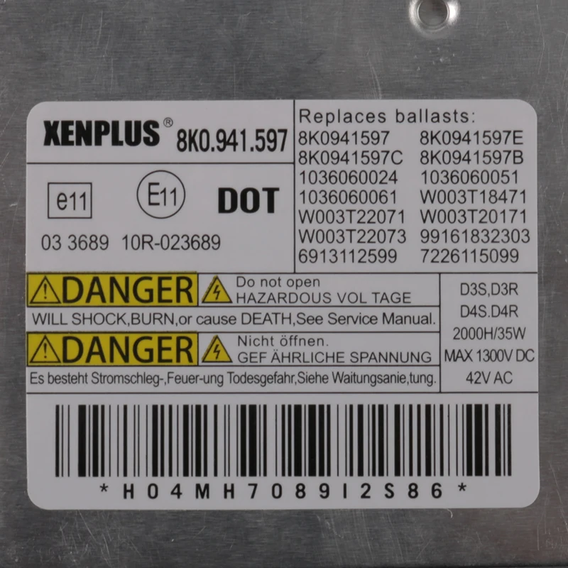 Ксеноновый новый балласт переднего фонаря Xenplus LED 8k0941597 8k0941597E 8k0941597C 8k0941597B для Audi Volkswagen Passat SAGITAR Mago.