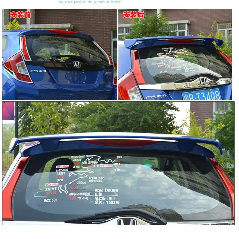 Автомобильные аксессуары новый Неокрашенный задний спойлер на крышу багажника