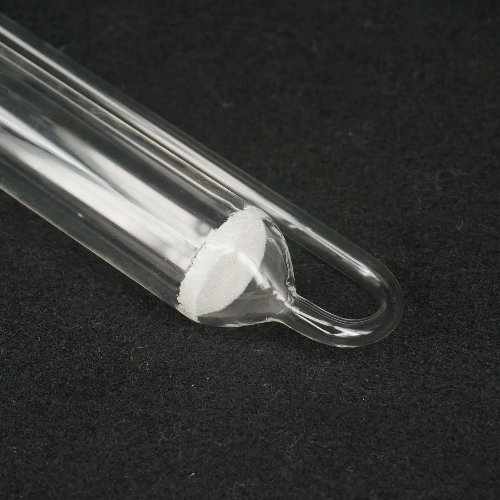 

75ml Lab Clear Glass Porous Absorbing Tube U-shape Gas Sampling Bottle Glassware