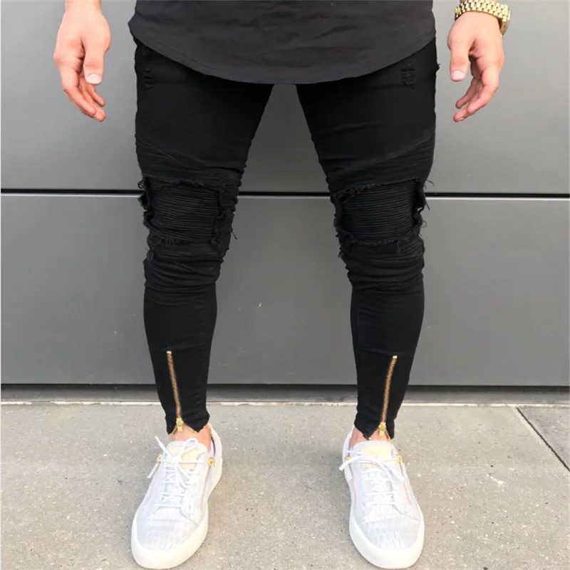 

2020 hot sell men designer jeans black jeans men casual male jean skinny motorcycle high quality denim pants